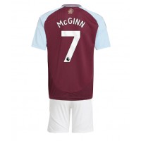 Maglia Calcio Aston Villa John McGinn #7 Prima Divisa Bambino 2024-25 Manica Corta (+ pantaloncini)